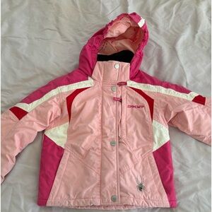 Girls Spyder brand Ski Jacket Size 7